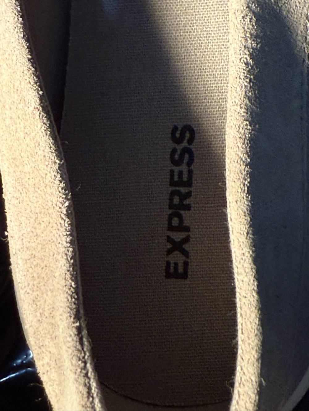 Express Men's Suede Slip-On Loafers in Light Taupe - Picture 2 of 5
